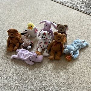Ty Beanie Baby Lot of 9!